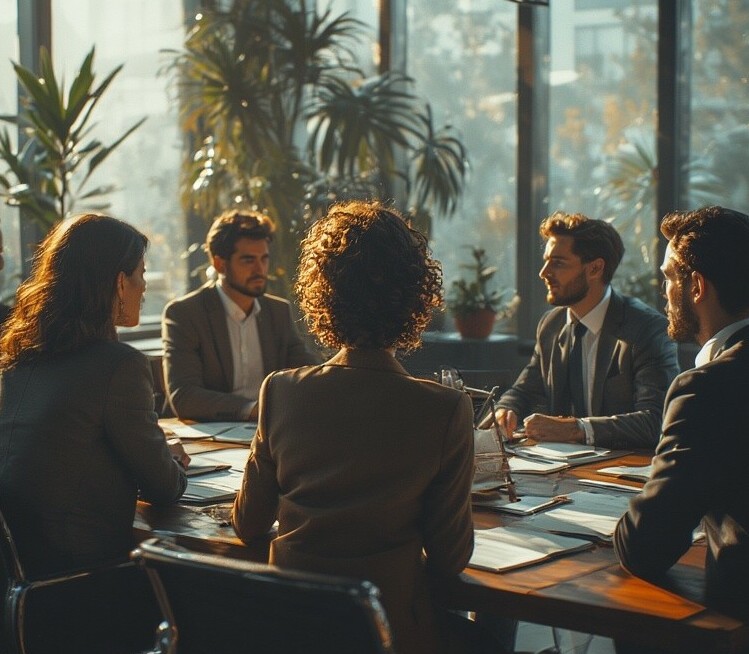 Group of Investors Discussing Business Situations